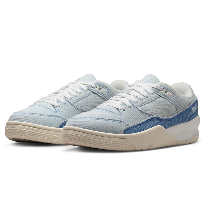 Jordan Women s FLIGHT COURT Denim Blue Casual Shoes 36.5