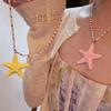 Beach Surfer Starfish Choker Bohemian Summer Clavicle Chain Fashion Starfish Necklace  Summer