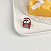 Male Women Clavicle Chain Korean Style Badge Christmas Penguin Brooches Lovers Fashion Jewelry