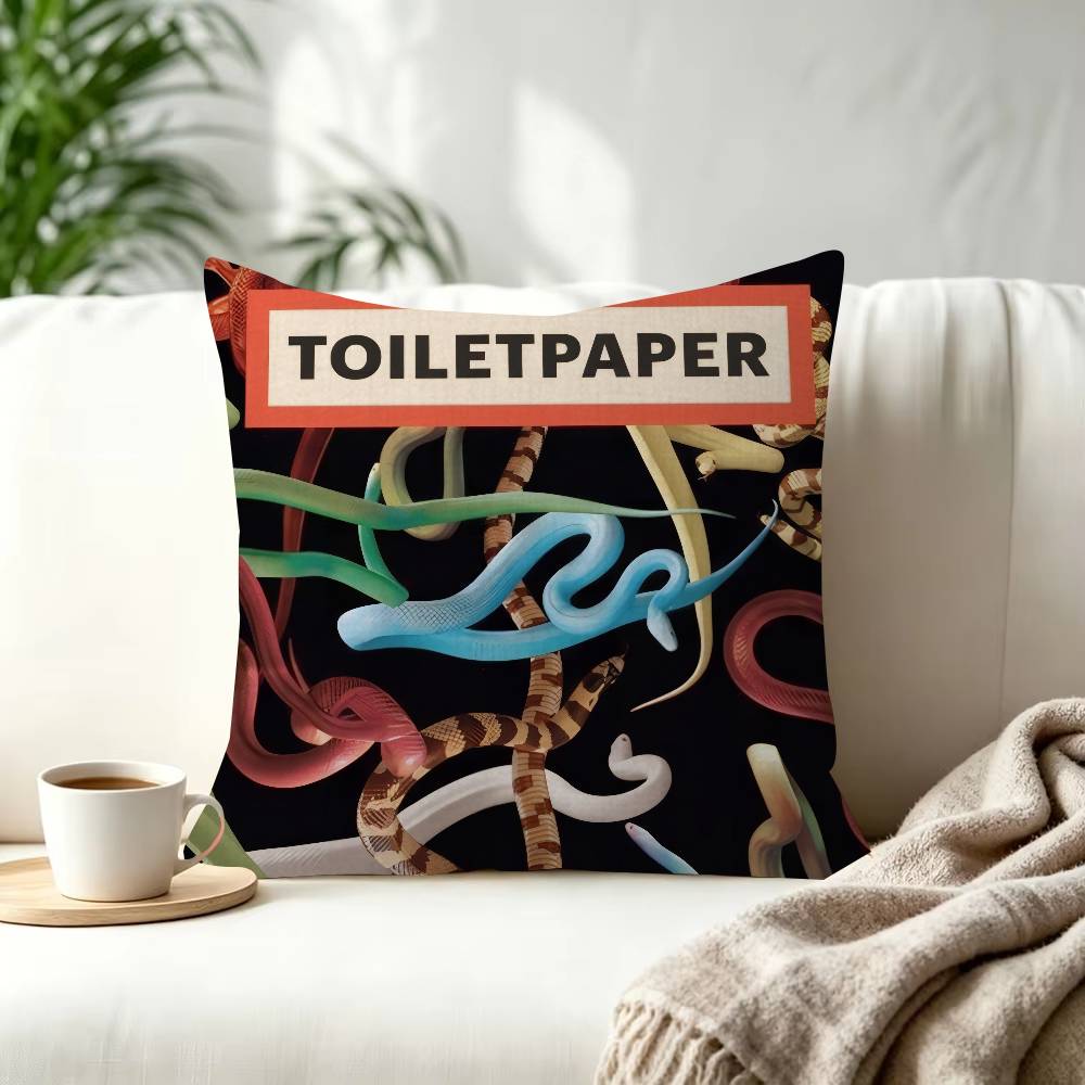 Fashion TToiletpaper Doublesided Pillow Gift Home Office Decoration Bedroom Sofa Car Cushion Cover Case X