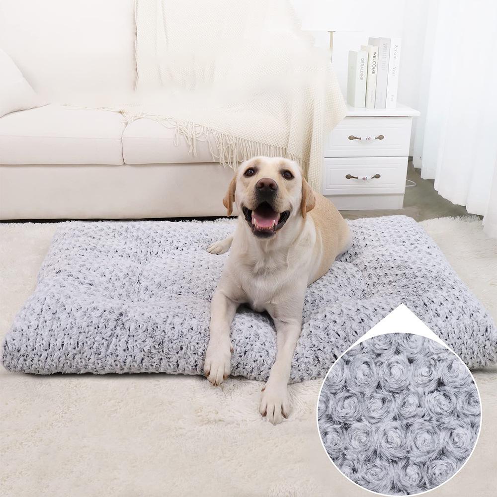 

Популярный диван для питомцев из розового бархата: Большая стирающаяся лежанка для собак и кошачья подушка на все сезоны XS - 43x30 cm розовый