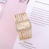 Luxury Qualities Women's Fashion Diamond Rectangle Watches Gold Alloy Bracelet Wristwatches Simple Ladies Quartz Clock Gift
