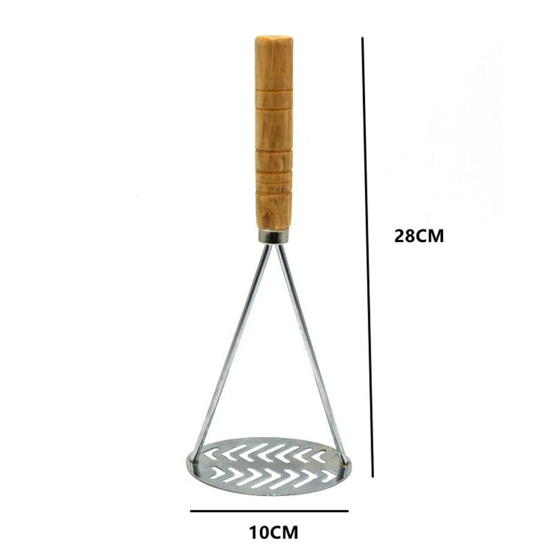 Inicio Triturador de patatas de acero inoxidable Triturador manual de alimentos Prensador de ajo suave Prensador de calabaza Utensilios de cocina Utensilios para el hogar