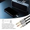 Universally 3.5mm Male To  6.35mm Male Stereo Cable Compatible for Speakers And Mixers Recording Studios Equipment