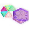 9Pcs Diamond Painting Tray Set, Hexagon Drill Storage Trays with 6 Triangle Trays, Spoon & Brush, 5D Diamond Embroidery Accessories DIY Art Supplies