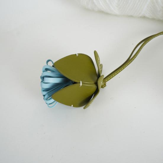 Schlüsselanhänger Blumendesign Kunstleder Schlüsselanhänger Anhänger Taschenanhänger Handtaschen Geldbörsen Autoschlüssel Bunte Accessoires