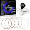 Phoenix Coated Acoustic Guitar Phosphor with a Clear Rich and Natural Includes Pole Cleaning and Includes a Strings, Bronze, Sound, Bass, Feel.