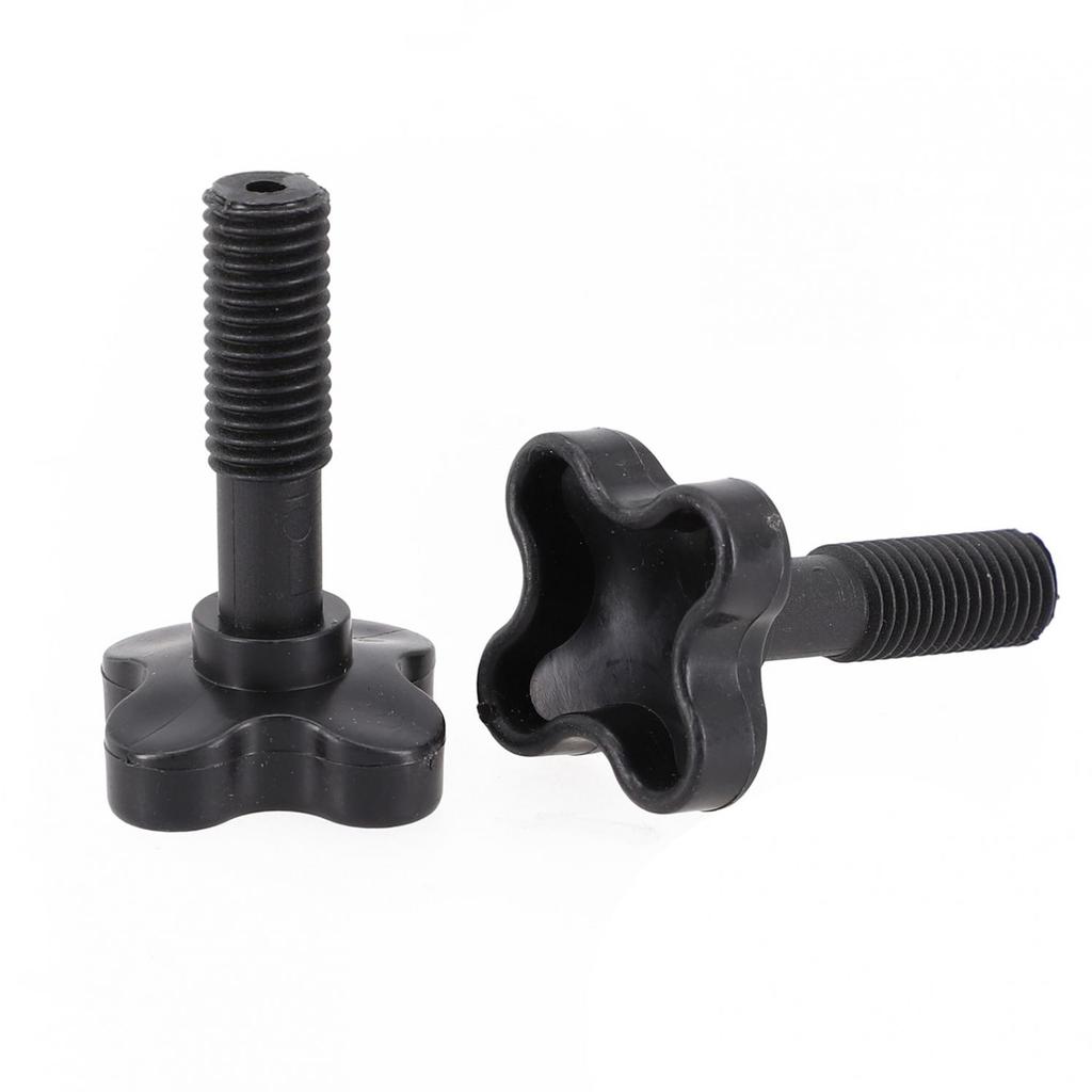 Sturdy Black Plastic Screws For Garden Swing Canopy 1 Pair Of Fasteners