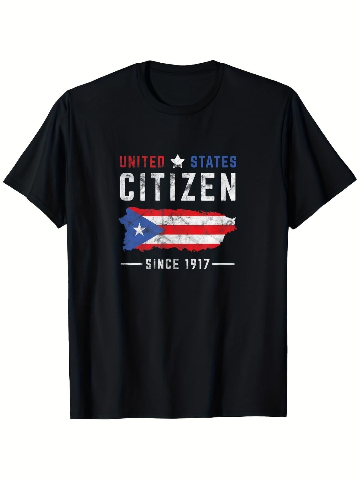 Men s & Women s Puerto Rico United States Citizen Boricua T-Shirt - Proud Puer S