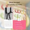 New Multifunctional Clothes Hanger Portable Dopamine Hook Scarf Tie Display Rack Rotatable Bedroom Scarf Racks