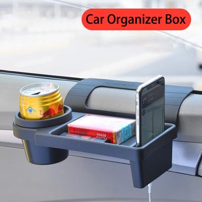 1pc Car Organizer Box Multifunctional With Cup Holder Drink Holder Side Door Window Phone Slot Hanging Storage Rack For Vehicle