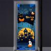 3D Gray Horror Wallpaper For Halloween Decoration Door Sticker Self-adhesive Waterproof PVC Wall Decal Party Decor Zombie Mural