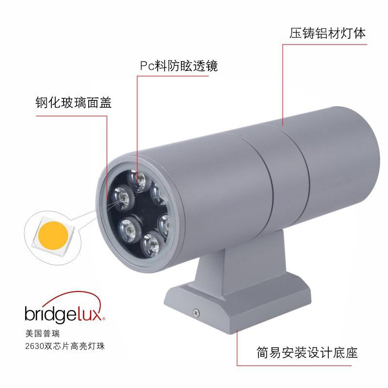Outdoor Double Head Wall Lamp E27 Garden Yard Balcony Aluminum Porch Street Path Light Indoor Corridor Wall Sconce Waterproof