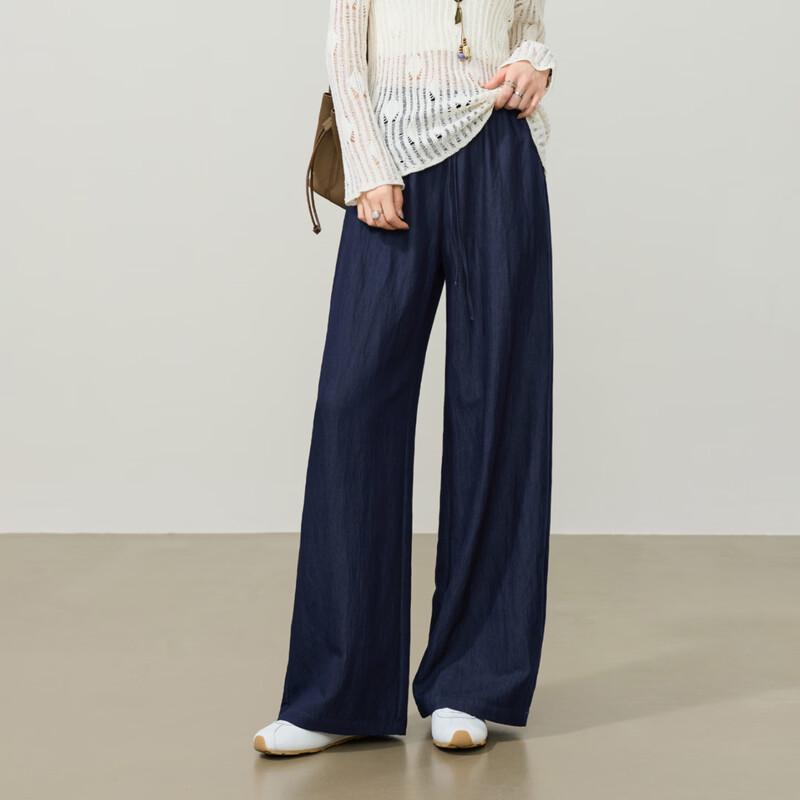 ESE-Y Women s Old Money Style High-Waist Wide-Leg Pants 26