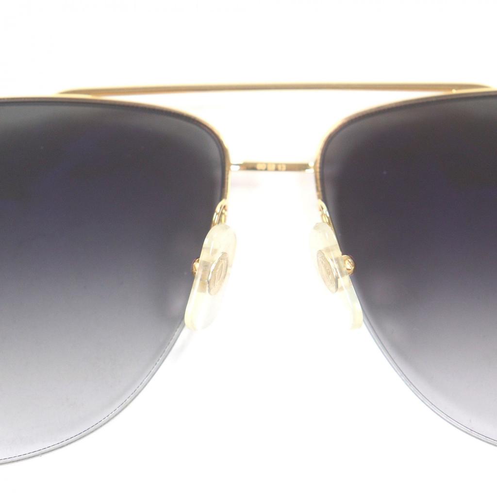 Great Cartier Sunglasses PANTHERE De Cartier Teardrop Aviator Gold Mens Used