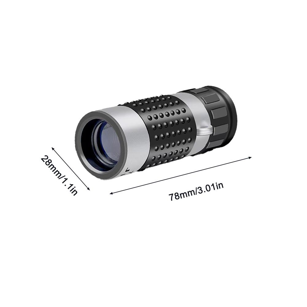 7×18 Mini Bärbart Monokulärt Teleskop Med Skalplatta Högförstorande Avståndsmätare Kikarsikte