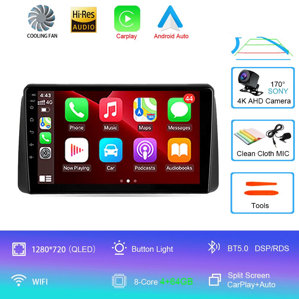 Car Radio Android 14 Carplay Auto For Chrysler Grand Voyager 5 2011-2015 For Dodge Grand Caravan 2008-2020 GPS Multimedia Player