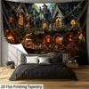 2D Wizarding World Tapestry Dark Academia Castle Interior Wall Hanging