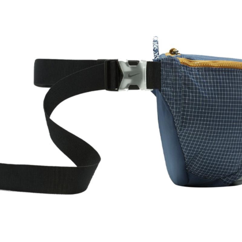 Nike Nylon Fabric Crossbody Bag, Fanny Pack Regular Unisex Dark Blue Casual CV1411-410