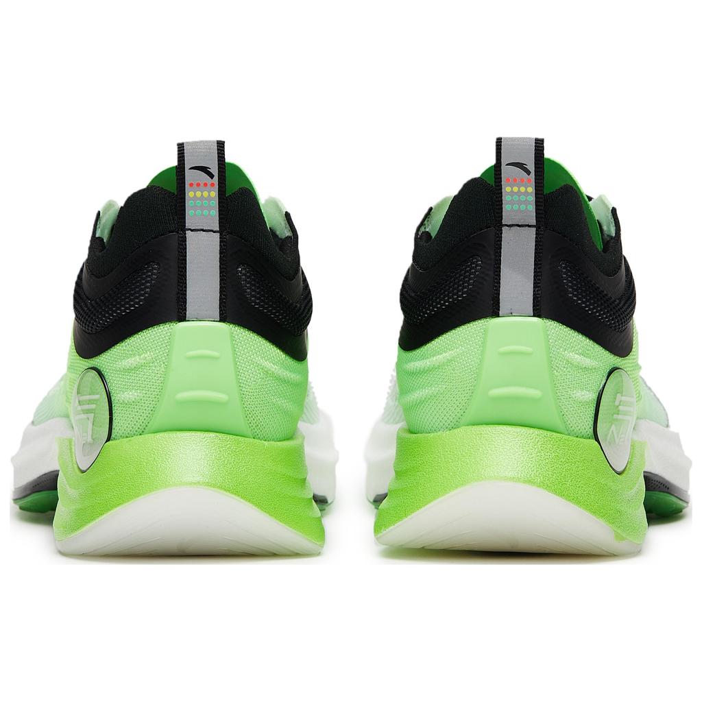 New Anta Running Collection MaX Pro Cushioned Slip Resistant Low Top Running Shoes Men's White Green Black 112325584S-2