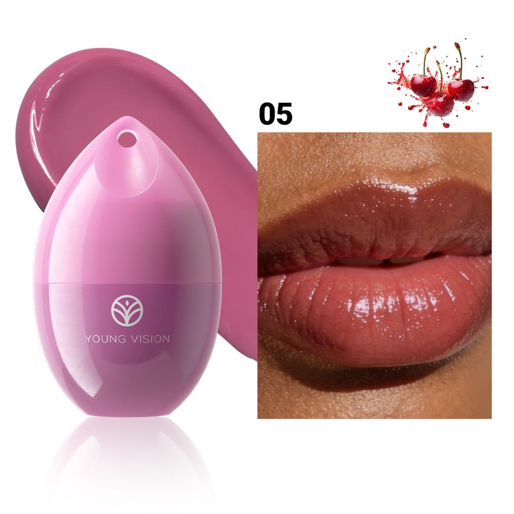 5-Color Lip Mask - Cherry & Strawberry Scented Jelly, Moisturizing Lip Care, Repair & Fade Lip Lines, for Lipitis Relief