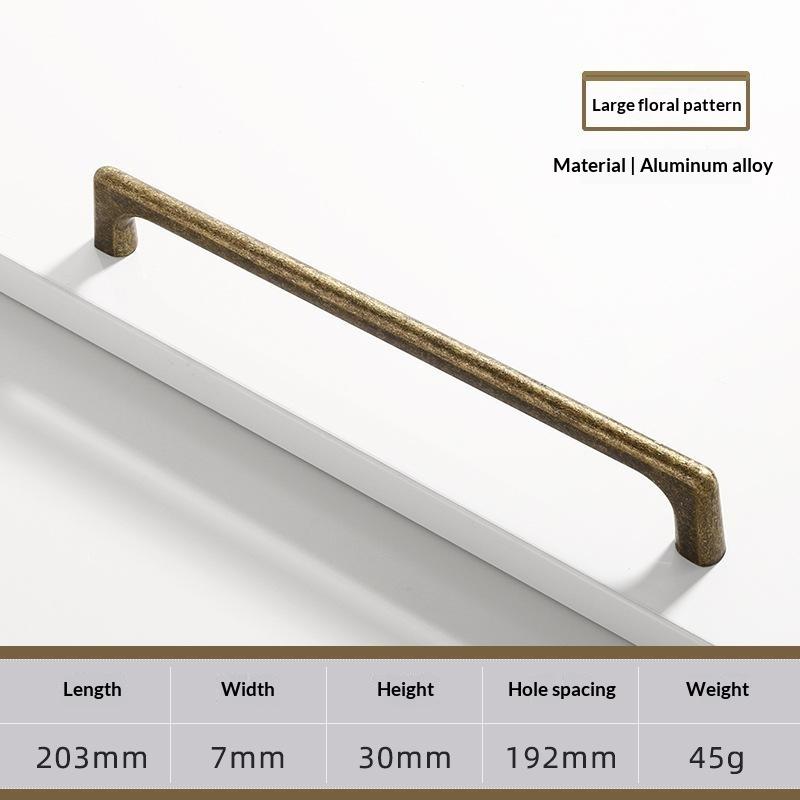 Vintage And Minimalist Antique Nickel Color Copper Brown Furniture Handles Cabinets Drawers Wardrobes Door Handles