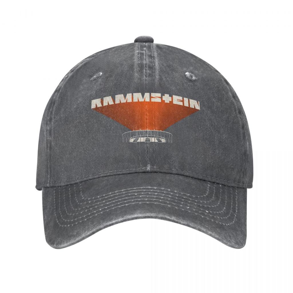 Ramstein Reaper Metall Baseball Cap Retro Distressed Denim Washed Snapback Hut Männer Frauen Outdoor Aktivitäten Hüte Kappe