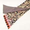 Hermes [Excellent Condition] 093267S 04 Mors Et Tresses Silk Maxi Twilly Cut Scarf Beige/Black/Rose VifUsed