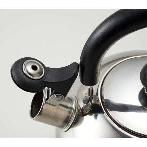 Pearl Metal Whistling Kettle, 2.3L, Induction Compatible, Stainless Steel, Novel H-1391