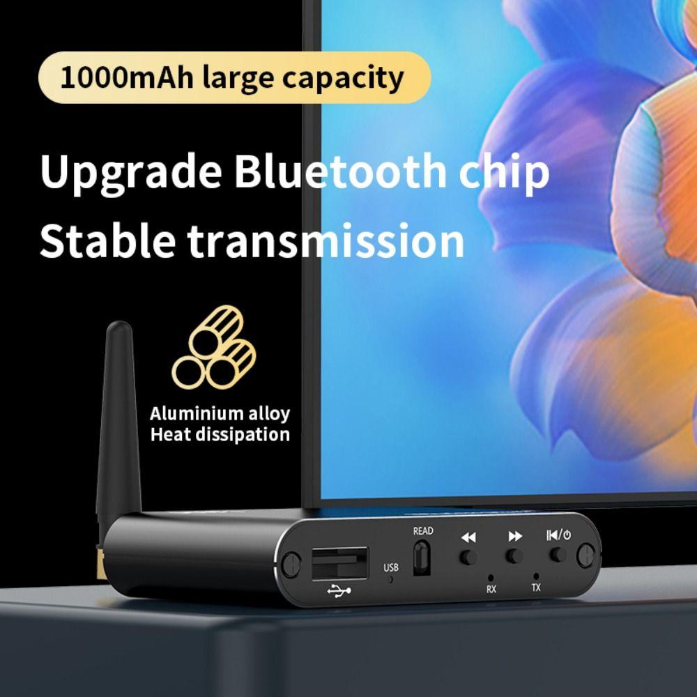 Music Wireless Audio Adapter With Mic Bluetooth 5.4 Receiver Transmitter Upgrade
