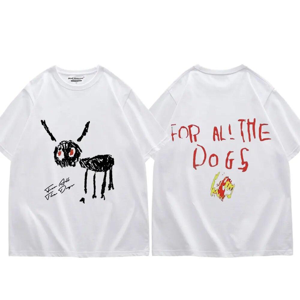 Rapper Drake for All The Dogs Graphic T Shirts Unisex's Women Hip Hop Trend Short Sleeve T-shirts Fashion Vintage Oversized T-shirt
