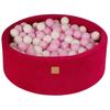 Round Ball Pit MeowBaby® Velvet, Magenta