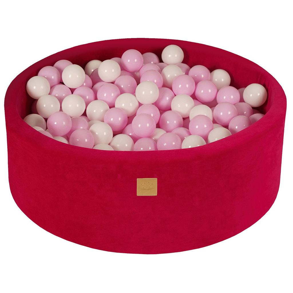 Round Ball Pit MeowBaby® Velvet, Magenta