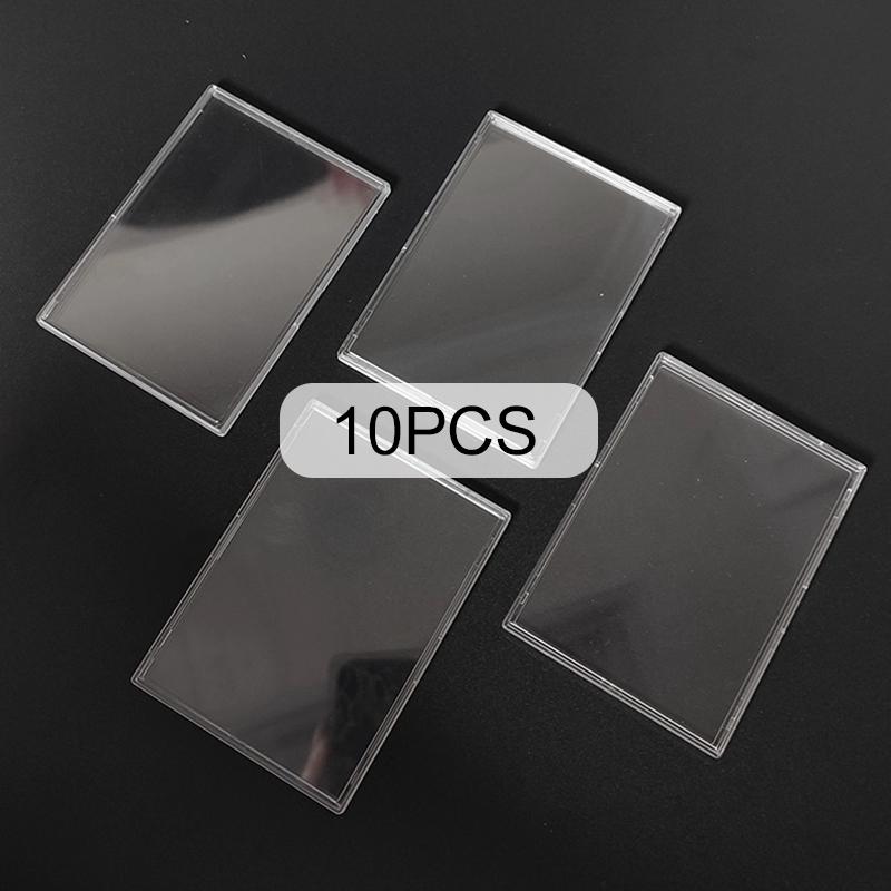 4~12pcs Card Display Holder Protection Cover Cards Storage Supplies Acrylic Transparent MIni Photo Frame Home Decoration TMZ