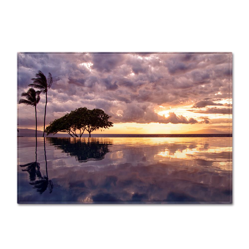 

Scenic Carpet Feather Wind Bedroom Floor Mat 50*80cm