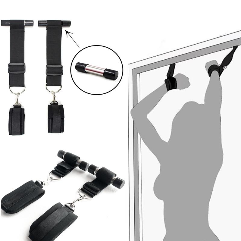 Women Door Hanging Handcuffs  Restraint Handcuff Sex Toys SM Slave Role Play Hand Cuffs Adult Couple Erotic Games Sextoys