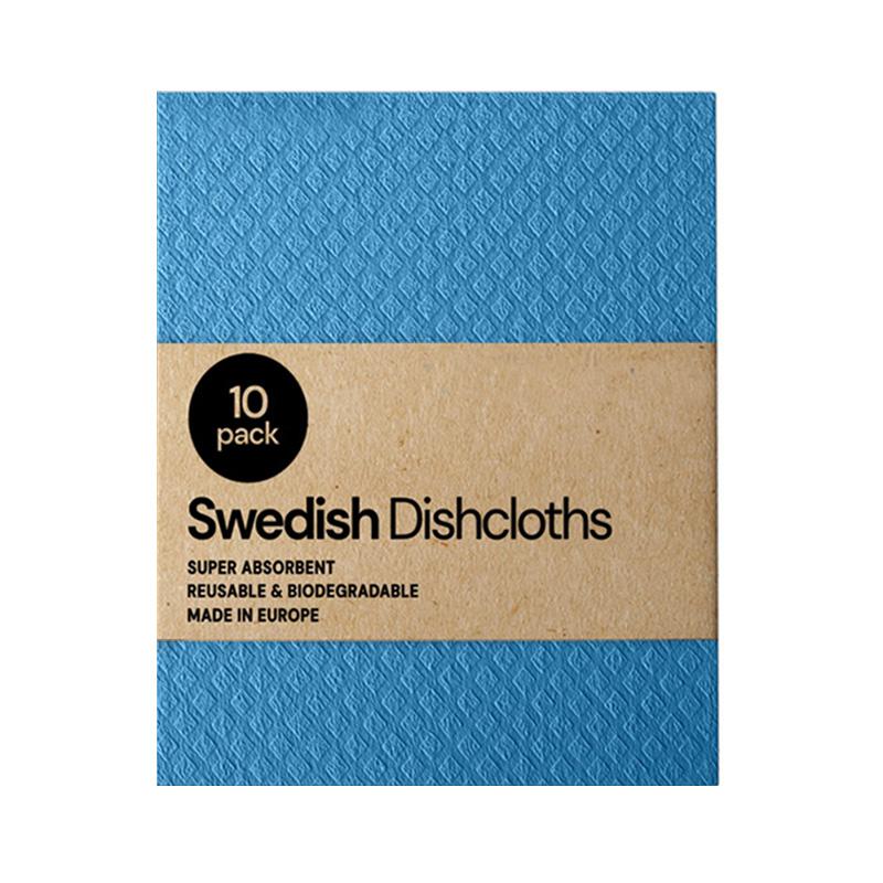 10Pc Dishcloth Magic Cleaning Cloth Kitchen Absorbent Rag Towel Cellulose Swedish Dishcloth Wood Pulp Sponge Reusable Dish Cloth