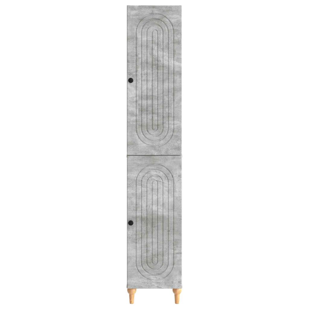 Cabinet Set 2 pcs Concrete Grey Wood Based Material