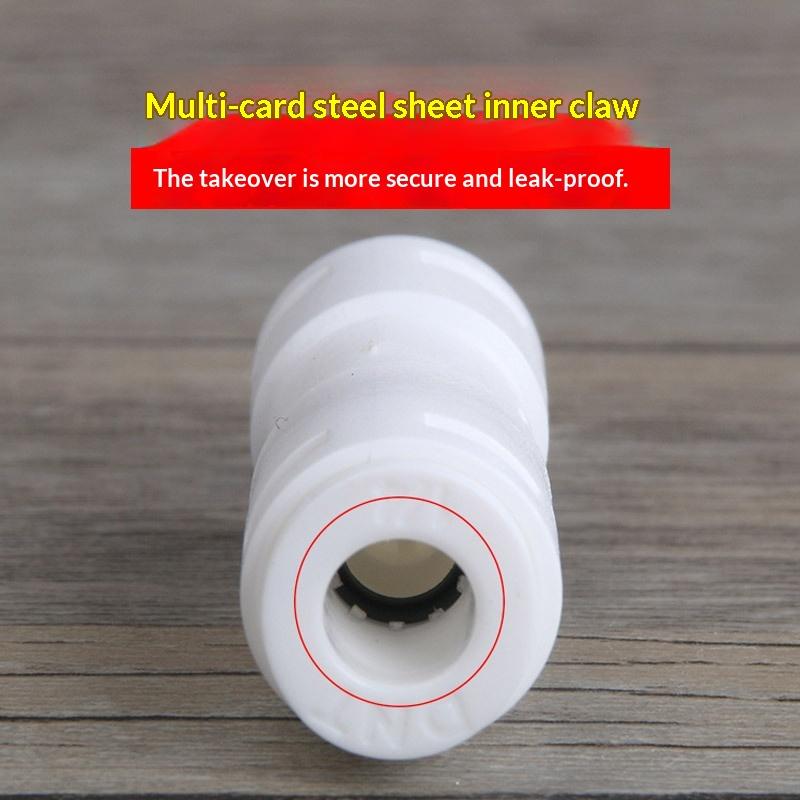 Single-Piece Check Valve Connector 1/4" Check For Valve Push In For Non Return Water Reverse Osmosis System Filters