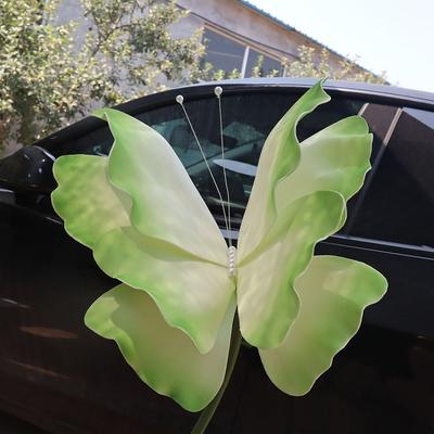 New 50cm Giant Crepe Paper Butterfly Gradient Artificial Simulated Fake Butterfly Window Display Shopping Mall 3D PE Butterfly