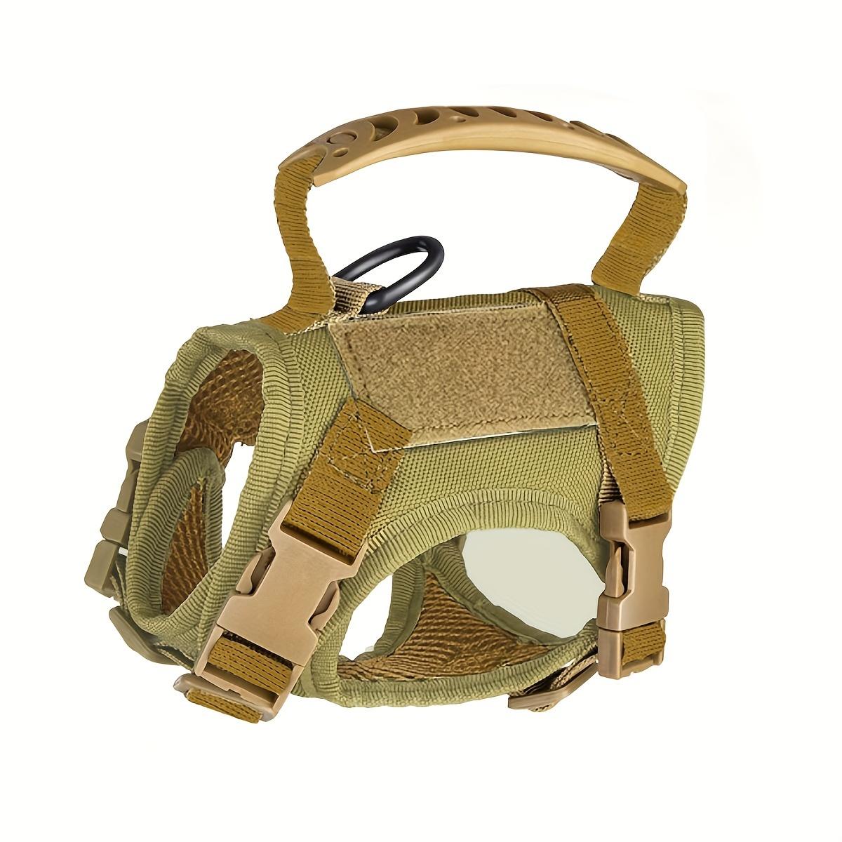 

Khaki tactical cat chest harness vest type lead rope anti-break adjustable walking cat leash dog small dog chain one outfit хакі