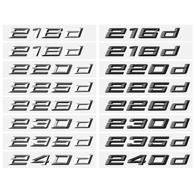 1Pc 3D ABS Car Trunk Letters 216i 218i 220i 218d 230d 225i 235d 230i 235i 240i Logo Emblem Badge Sticker For F45 F22 F23 G42 F46