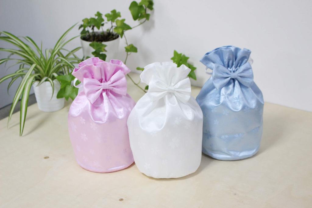 Sakura Wrapping Drawstring Urn Cover with Ribbon, Compatible with 2.3-inch and 2.5-inch Urns, Perfect for Keeping Ashes, Pet Memorials, and Pet Loss