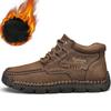 Spring/Autumn Men's Lace-up Large Size Retro Casual Shoes Casual Shoes Autumn/winter Plus Velvet Warm Handmade Ankle Boots