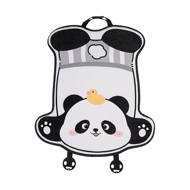 

Плюшевая подушка на сиденье автомобиля Panda Winter - Уютный, милый мультяшный чехол для осени и зимы