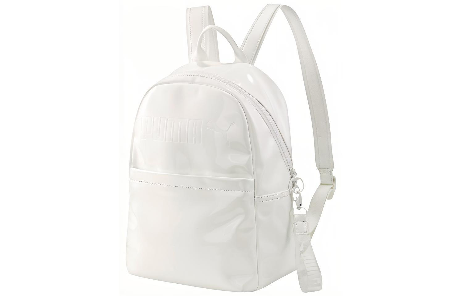 PUMA Artificial Leather Backpack Regular Women s Pearl White 076995-01