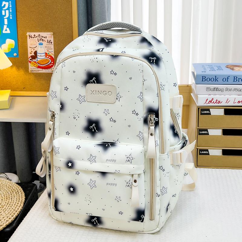 Women's Backpack Student Schoolbag Junior High School High School Large Capacity Star Backpack