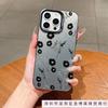 New floral IMD mobile phone case for Apple 16Pro niche iPhone15 colored silver 13/12/11 art 14