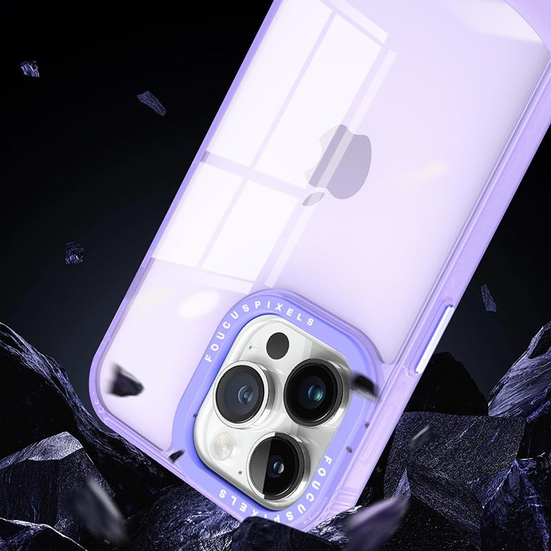 For iPhone 14 Pro Max Case Dual Color TPU Phone Cover Anti-Scratch Clear Back