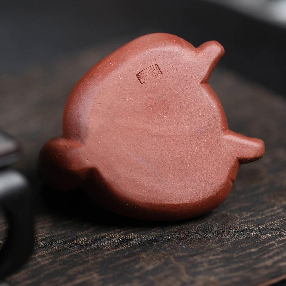 Exquisite Cat Tea Pet Cute Animal Figurines Car Decoration Toy Purple Clay Cat  Tea Accessories